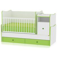 Kliknite za detalje - Lorelli Drveni krevetac za bebu Trend Plus White Green