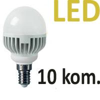 Kliknite za detalje - Štedljive LED sijalice 10 kom. Gauss E14 5W 220V 4100K EB105101205
