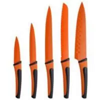 Kliknite za detalje - Bergner Nož set 5 kom Renberg Flash orange RB-2516-O Kliknite za detalje - Bergner Nož set 5 kom Renberg Flash orange RB-2516-O