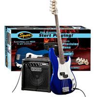 Kliknite za detalje - Bas gitara Squier By Fender Affinity P Bass w i pojačalo Rumble 15 Amp Metallic Blue
