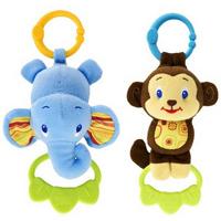 Kliknite za detalje - Bright Starts Bebi zvučna igračka Majmunče / Slonče