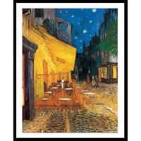 Kliknite za detalje - Reprodukcija slike Cafe Terrace at Night sa paspartuom Van Gogh
