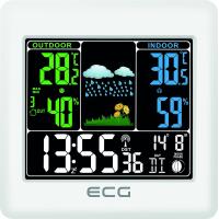Kliknite za detalje - Digitalni stoni sat sa kućnom meteo stanicom ECG MS 300 White