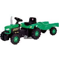 Kliknite za detalje - Dolu Traktor sa prikolicom na pedale Zeleni 080530