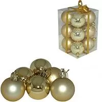 Kliknite za detalje - Ukrasi Za Jelku 12 komada - Kuglice 5 cm zlatne Kliknite za detalje - Ukrasi Za Jelku 12 komada - Kuglice 5 cm zlatne