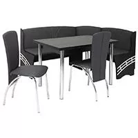 Kliknite za detalje - Ugaona trpezarijska garnitura Roda Wenge Siva 164x124 Kliknite za detalje - Ugaona trpezarijska garnitura Roda Wenge Siva 164x124