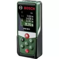 Bosch Laserski daljinomer PLR 30 C 0603672120 Bosch Laserski daljinomer PLR 30 C 0603672120 - Laserskim daljinomerom PLR 30 C merite dužine brzo, precizno i jednostavno. Osim toga, uređaj automatski izračunava površine i zapremine.