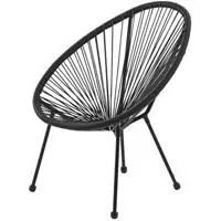 Kliknite za detalje - Lounge stolica Winty crna Kliknite za detalje - Lounge stolica Winty crna