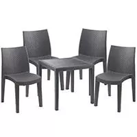 Kliknite za detalje - Baštenska Garnitura Maconie 4 Stolice i Sto Kliknite za detalje - Baštenska Garnitura Maconie 4 Stolice i Sto
