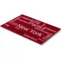 Kliknite za detalje - Otirač Astra Homelike Towns red 50x70 Kliknite za detalje - Otirač Astra Homelike Towns red 50x70