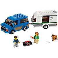 Kliknite za detalje - LEGO® City kockice Moćna vozila - Kombi s kamp prikolicom 60117