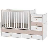 Kliknite za detalje - Lorelli Drveni krevetac za bebe 3u1 Maxi Plus White Oak 10150300029