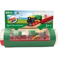 Kliknite za detalje - BRIO igračka Voz sa parnom lokomotivom i tunel 33892
