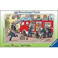 Kliknite za detalje - Ravensburger puzzle 15 delova - Hrabri vatrogasci u akciji 06321