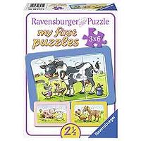 Kliknite za detalje - Ravensburger puzzle 3x6 delova - Krava, prase, konj 06571