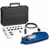 Višenamenski alat Dremel 3000 F0133000JS Višenamenski alat Dremel 3000 F0133000JS - Višenamenski alat jedinstvenog ergonomskog dizajna, sa inovativnom EZ zavrtnom kapicom bez upotrebe ključa za promenu pribora. Isporučuje se sa 25 komada pribora.