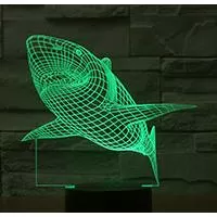 Kliknite za detalje - Black Cut 3D LED Lampa Green Shark Kliknite za detalje - Black Cut 3D LED Lampa Green Shark