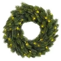 Kliknite za detalje - Novogodišnji svetleći LED venčić sa tajmerom 40cm na baterije Kliknite za detalje - Novogodišnji svetleći LED venčić sa tajmerom 40cm na baterije