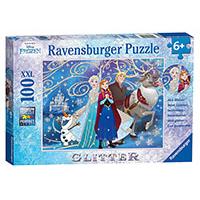 Kliknite za detalje - Ravensburger puzzle XXL - Glitter puzzle - Disney - Frozen 100 delova RA13610