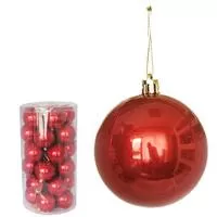 Kliknite za detalje - Novogodišnji ukrasi Kugle 5cm Set 30 komada Crveni Kliknite za detalje - Novogodišnji ukrasi Kugle 5cm Set 30 komada Crveni