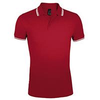 Kliknite za detalje - Polo majica za muškarce veličina XL Sols Pasadena Red/White 00577