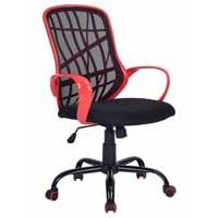 Kliknite za detalje - Kancelarijska radna stolica ES355 Crno crvena
