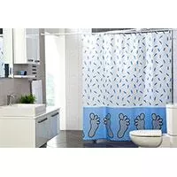 Kliknite za detalje - Zavesa za kadu i tuš kabinu Foot Plava 180x200 Kliknite za detalje - Zavesa za kadu i tuš kabinu Foot Plava 180x200
