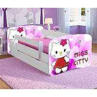 Kliknite za detalje - Dečiji krevet sa fiokom i dušekom Pink Kitty 803