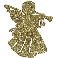 Kliknite za detalje - Ukrasi za jelku - anđeli u zlatnoj boji 6 kom