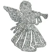 Kliknite za detalje - Ukrasi za jelku - anđeli u srebrnoj boji 6 kom Kliknite za detalje - Ukrasi za jelku - anđeli u srebrnoj boji 6 kom