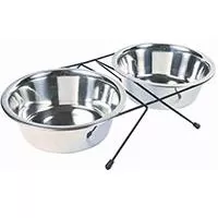 Kliknite za detalje - Činije 0.45l na stalku za hranjenje psa Trixie 24831 Kliknite za detalje - Činije 0.45l na stalku za hranjenje psa Trixie 24831