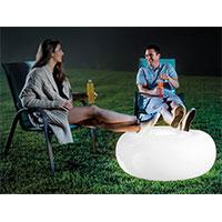 Kliknite za detalje - Garden Set Amor - 2 stolice i LED svetleći tabure