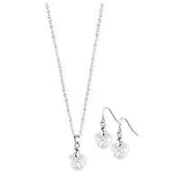 Kliknite za detalje - Set minđuše i ogrlica - srce Kliknite za detalje - Set minđuše i ogrlica - srce