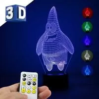 Kliknite za detalje - 3D LED RGB lampa sa promenljivom bojom svetlosti Patrik Kliknite za detalje - 3D LED RGB lampa sa promenljivom bojom svetlosti Patrik