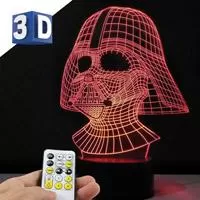 Kliknite za detalje - 3D LED RGB lampa sa promenljivom bojom svetlosti Darth Vader Kliknite za detalje - 3D LED RGB lampa sa promenljivom bojom svetlosti Darth Vader