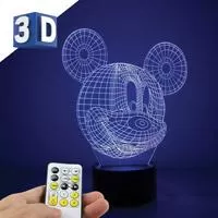 Kliknite za detalje - 3D LED RGB lampa sa promenljivom bojom svetlosti Mickey Mouse Kliknite za detalje - 3D LED RGB lampa sa promenljivom bojom svetlosti Mickey Mouse