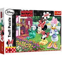Kliknite za detalje - Trefl puzzle Minnie zaliva cveće 160 delova