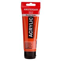 Kliknite za detalje - TALENS Amsterdam All Acrylics Standard Series - Akrilna boja Naphthol Red Light 398 120ml 680398