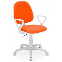 Kliknite za detalje - Kancelarijska radna stolica narandžasta Regal White GTP M-15