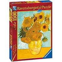 Kliknite za detalje - Puzzle Slagalica 1500 delova Suncokreti, Van Gog Ravensburger Art 16206