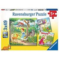 Kliknite za detalje - Puzzle 3x49 delova Tri bajke Ravensburger 08051