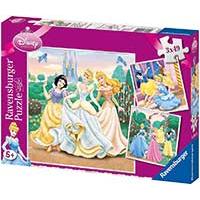 Kliknite za detalje - Puzzle 3x49 delova Disney Princesses Ravensburger 09411