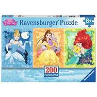 Kliknite za detalje - Puzzle 200 delova Disney Princess  Ravensburger Panorama 12825