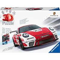 Kliknite za detalje - Automobil Porsche 911 GT3 Cup Salzburg Design 3D Puzzle 152 dela Ravensburger 11558