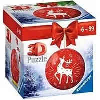 Kliknite za detalje - Novogodišnja kugla od puzli Crveni irvas Ravensburger 3D Puzzle 11495 Kliknite za detalje - Novogodišnja kugla od puzli Crveni irvas Ravensburger 3D Puzzle 11495