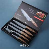 Kliknite za detalje - Set kuhinjskih noževa sa ljuštilicom Hobo KK006