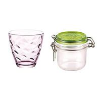 Kliknite za detalje - Set čaša za vodu Flora 25cl +tegla Fido Terrina 125ml zelena