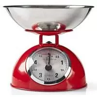 Kliknite za detalje - Kuhinjska vaga Nedis Retro Red KASC110RD Kliknite za detalje - Kuhinjska vaga Nedis Retro Red KASC110RD