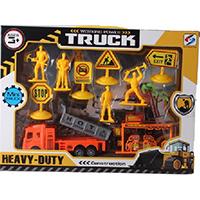 Kliknite za detalje - Igračka Građevinski kamion sa znacima i figuricama 861038