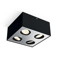 Kliknite za detalje - Philips BOX LED spot svetiljka crna 4x4.5W
